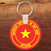 Vietnam-Runde Schlüsselanhänger (Vorderseite)