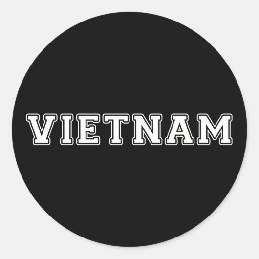 Vietnam Runder Aufkleber (Vorderseite)