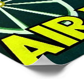 Vietnam, Saigon, Ho chi Minh, Stadt, Vintage Poster (Ecke)