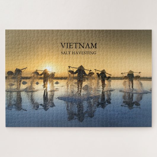Vietnam - Salzernte Puzzle (Horizontal)