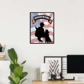 Vietnam Scout Dog Handler Poster (Heimbüro)