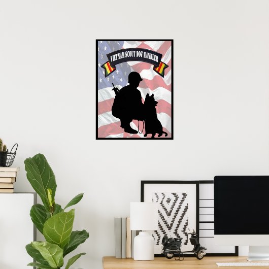 Vietnam Scout Dog Handler Poster (Heimbüro)