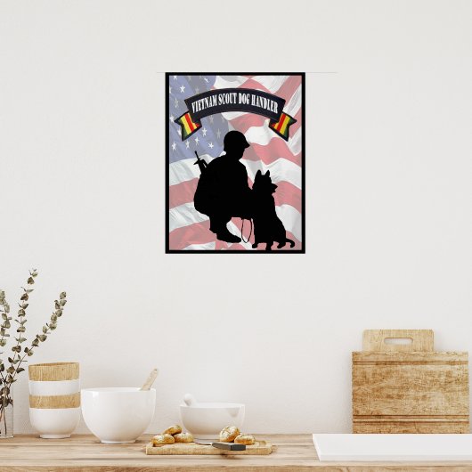 Vietnam Scout Dog Handler Poster (Küche)