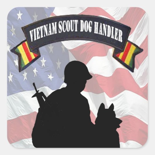 Vietnam Scout Dog Handler Stickers (Vorderseite)
