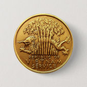 Vietnam-Service-Medaillenknopf Button (Vorderseite)