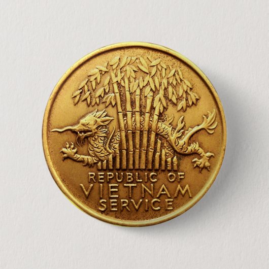 Vietnam-Service-Medaillenknopf Button (Vorderseite)