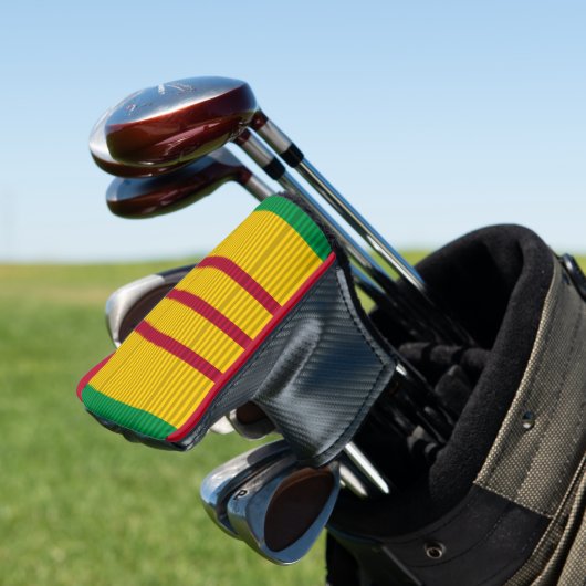 Vietnam Service Medal Band Golf Headcover (In Situ)