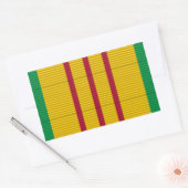 Vietnam Service Medal Band Rechteckiger Aufkleber (Umschlag)