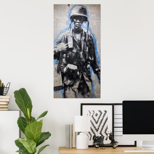 Vietnam Soldier Poster (Heimbüro)