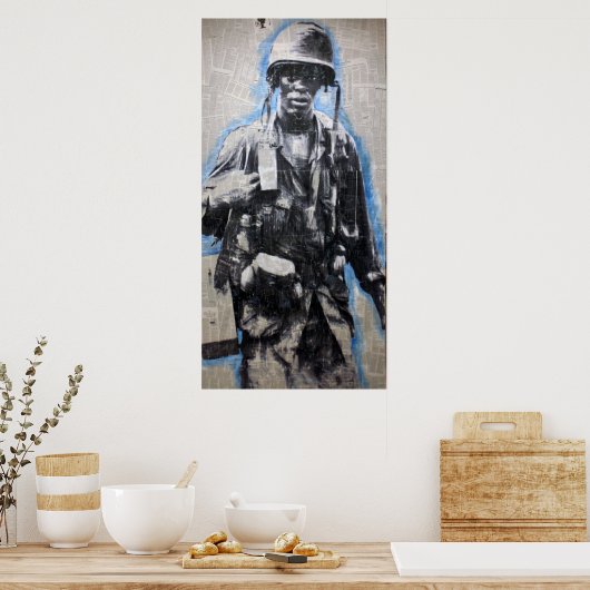 Vietnam Soldier Poster (Küche)