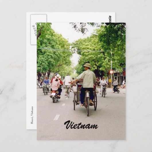 Vietnam Straße Postkarte (Vorne/Hinten)