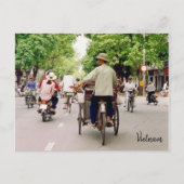 Vietnam Straßenfahrräder Postkarte (Vorderseite)