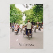 Vietnam Straßenfahrräder Postkarte (Vorderseite)