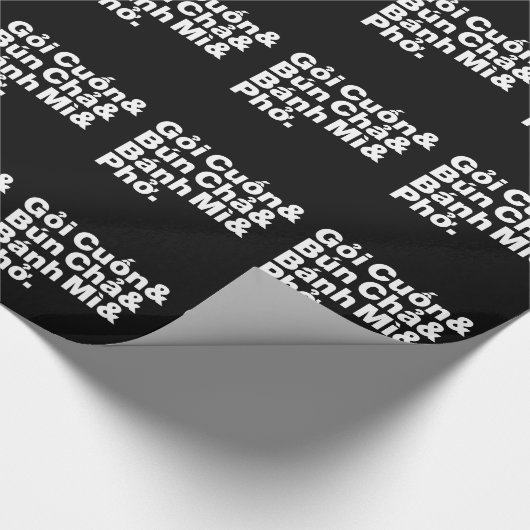 Vietnam Street Food Geschenkpapier (Ecke)