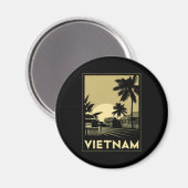 Vietnam Südostasien Deko Retroreise Magnet (Vorderseite/Rückseite)