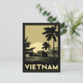 Vietnam Südostasien Deko Retroreise Postkarte (Stehend Vorderseite)