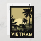 Vietnam Südostasien Deko Retroreise Postkarte (Vorne/Hinten)