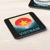 Vietnam Südostasien Getränkeuntersetzer (Linke Seite)