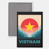Vietnam Südostasien Magnet (Vorderseite/Rückseite)