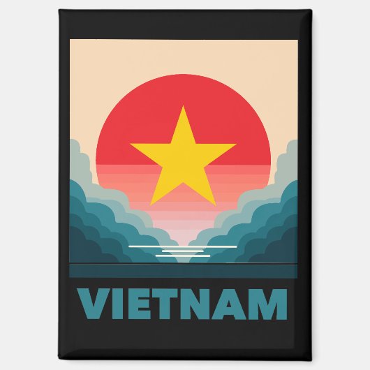 Vietnam Südostasien Magnet (Vorderseite)
