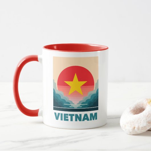 Vietnam Südostasien Tasse (Mit Donut)