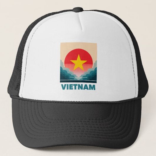 Vietnam Südostasien Truckerkappe (Vorderseite)