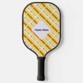 Vietnam - Südvietnamesische Flagge Personalisiert  Pickleball Schläger (Rückseite)