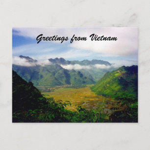 Vietnam Tal Grüße Postkarte