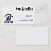 Vietnam-Tierarzt - 1. AVNBDE UH-1 Visitenkarte (Vorne/Hinten)