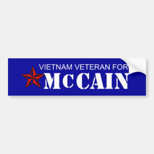 Vietnam-Tierarzt für McCain Autoaufkleber