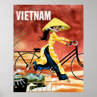 Vietnam travel poster 