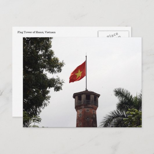 Vietnam-Turm Postkarte (Vorne/Hinten)