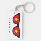 Vietnam übernimmt benutzerdefinierte Text- und Far Schlüsselanhänger (Rückseite)