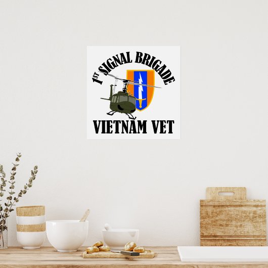 Vietnam Vet - 1st Sig Bde Poster (Küche)