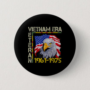 Vietnam Veteran-Ära 1961 1975 Gedenkflagge Button