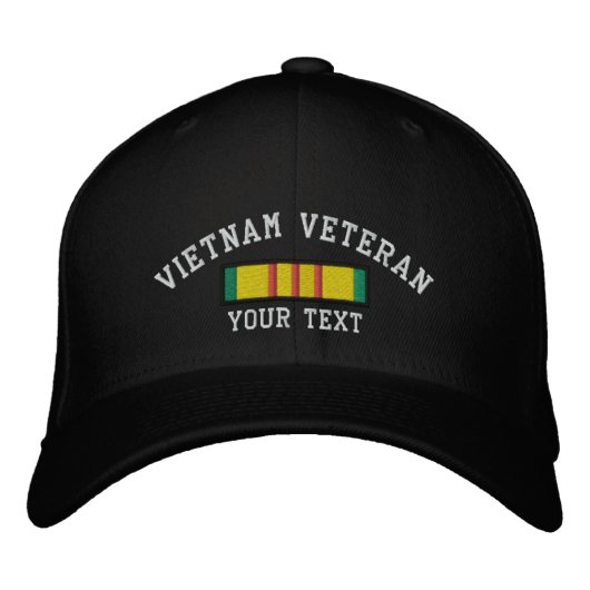 Vietnam Veteran Bestickte Baseballkappe (Vorderseite)