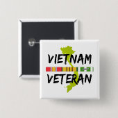 Vietnam-Veteran Button (Vorne & Hinten)