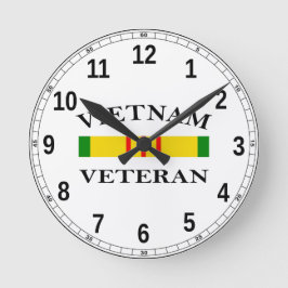 Vietnam Veteran Clock Runde Wanduhr
