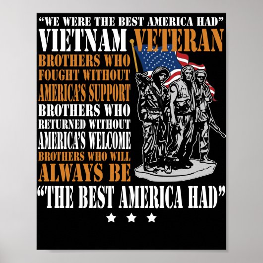 Vietnam Veteran Das beste Amerika hatte stolz auf Poster (Vorne)