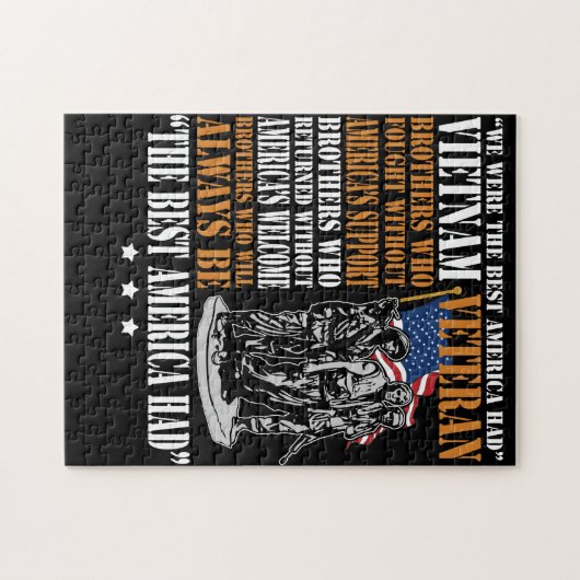 Vietnam Veteran Das beste Amerika hatte stolz auf Puzzle (Horizontal)