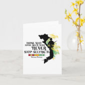 Vietnam Veteran diejenigen, die den Krieg gesehen  Karte (Gelbe Blume)