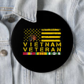 Vietnam Veteran Distressed American Flag 178 Button (Beispiel)