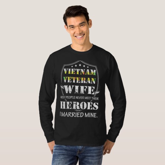 Vietnam Veteran Ehefrau Die meisten Menschen treff T-Shirt (Vorne ganz)