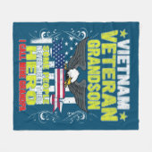 Vietnam Veteran Enkel Fleecedecke (Vorderseite (Horizontal))