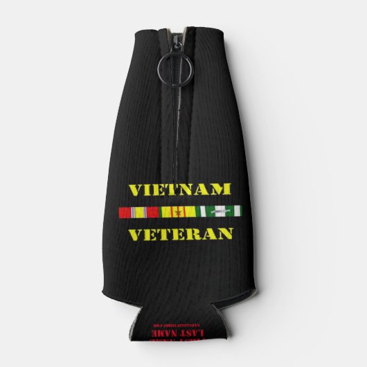 VIETNAM VETERAN FLASCHENKÜHLER (Rückseite)