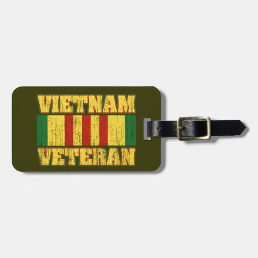 Vietnam-Veteran Gepäckanhänger (Vorderseite horizontal)