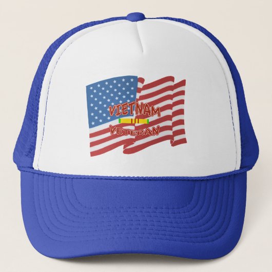 Vietnam Veteran Hat Truckerkappe (Vorderseite)