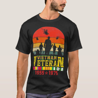 Vietnam Veteran Hubschrauber Bell UH1 Huey Vintag T-Shirt