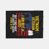 Vietnam Veteran, ich bin kein Held, Veteran Fleecedecke (Vorderseite (Horizontal))