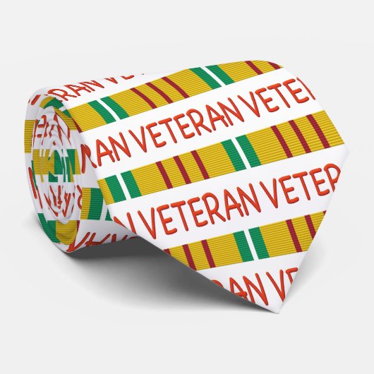 VIETNAM-VETERAN Kampagne BAND Krawatte (Gerollt)